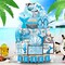 26 Pcs Summer Beach Tiered Tray Decoration Summer Wood Signs Beach Kitchen Decoration Rustic Farmhouse Tiered Tray Table Decorations for Home Party